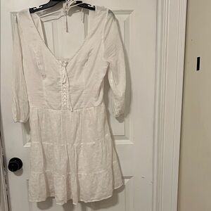 Vintage Y2K Hollister White Smocked Dress